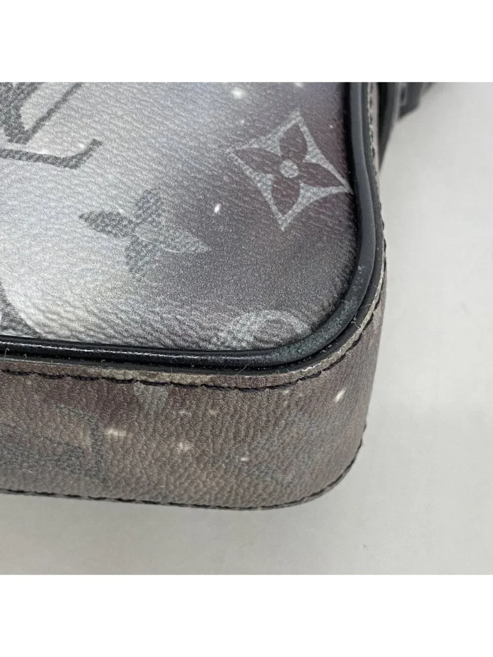 Louis Vuitton Shoulder Bag Monogram Galaxy Alpha Messenger Black